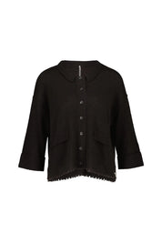 Overshirt aus Kaschmir-, Baumwollmix