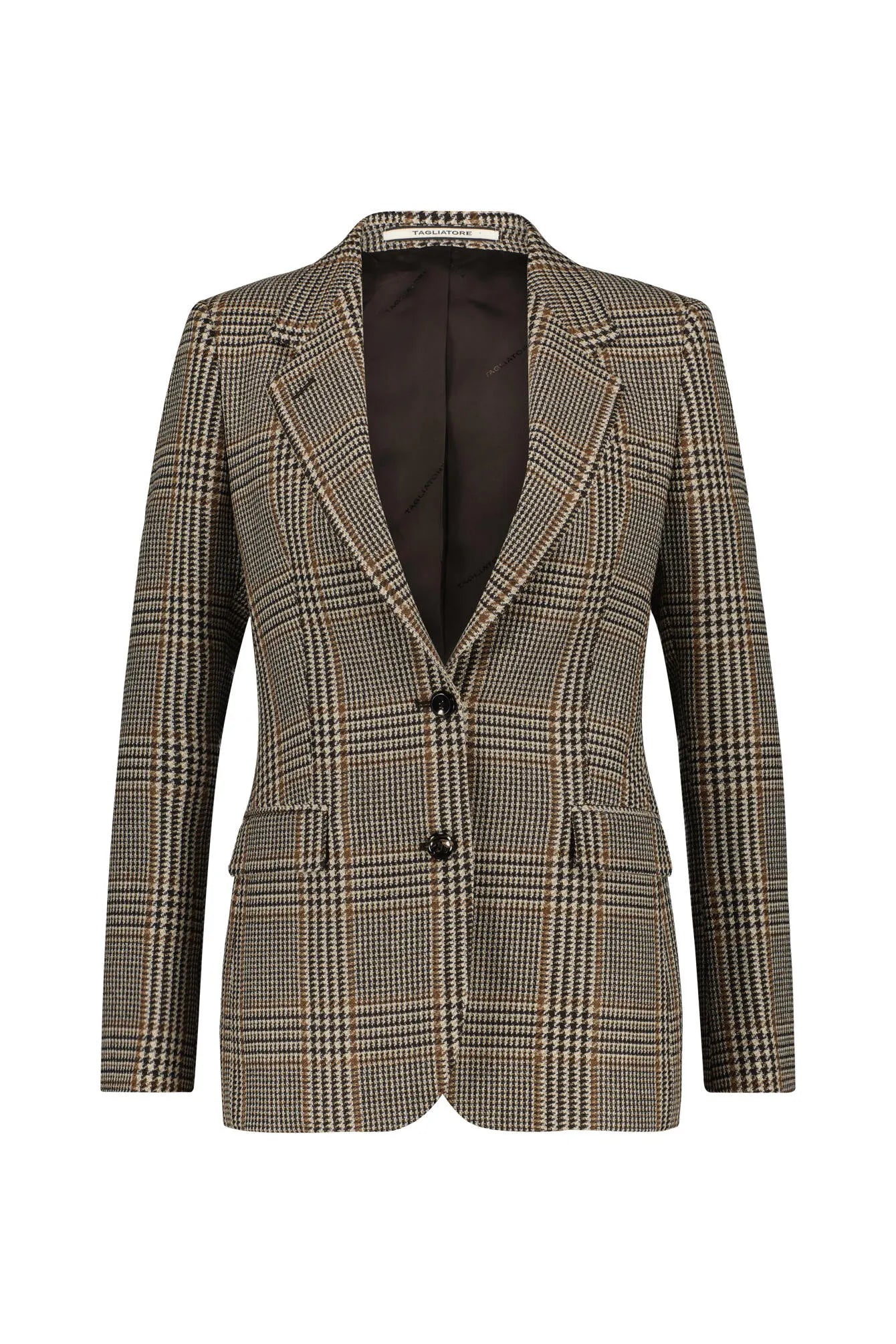 Blazer mit Hahnentrittmuster