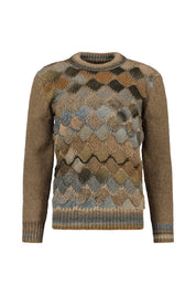 Strickpullover aus Woll-, Alpakamix