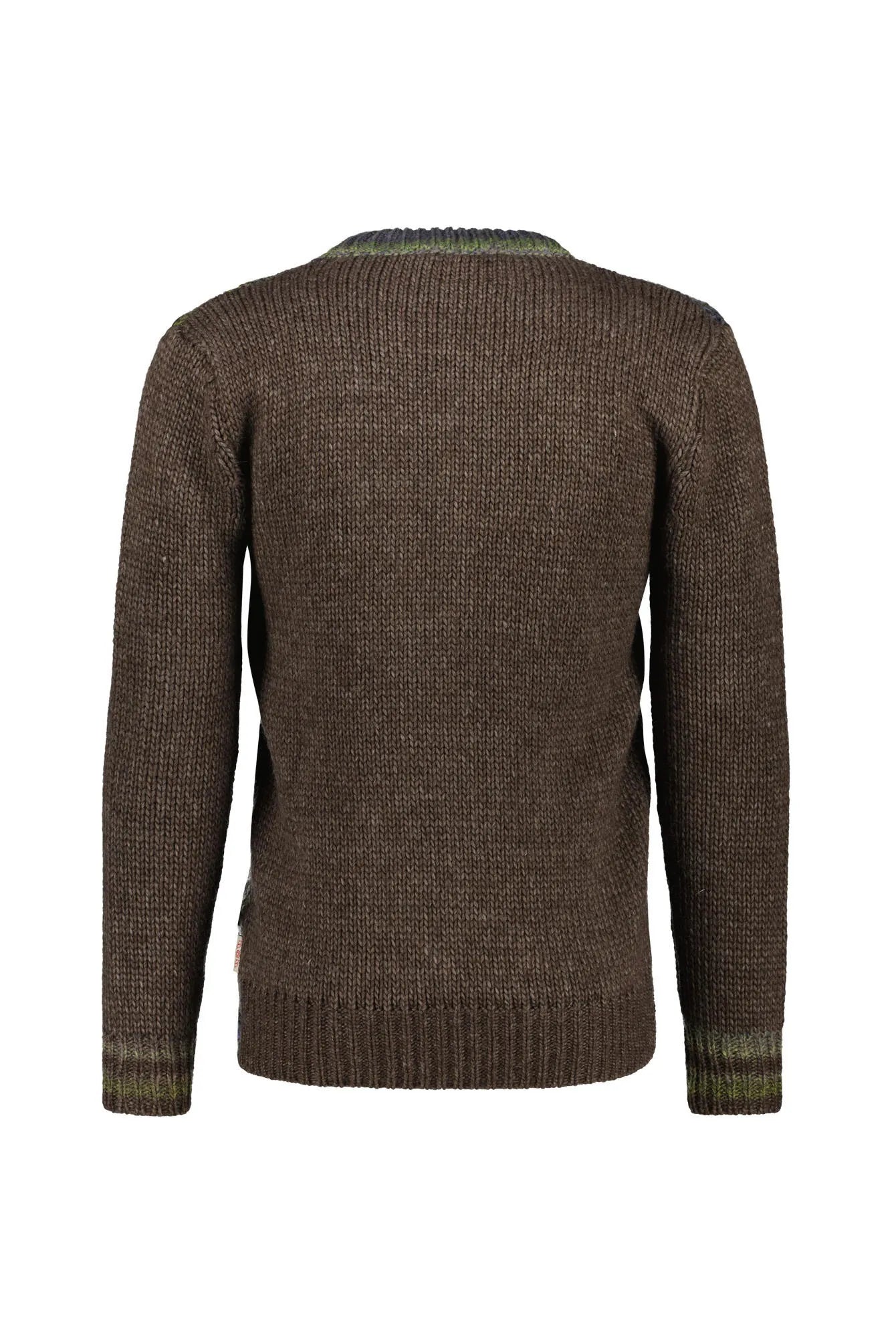 Strickpullover aus Woll-, Alpakamix