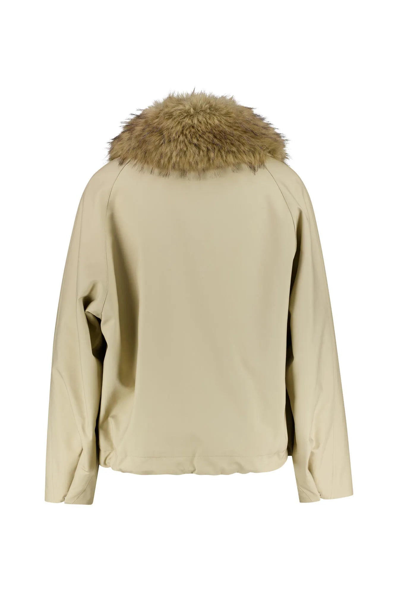 Jacke mit Faux Fur Kragen