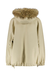 Jacke mit Faux Fur Kragen