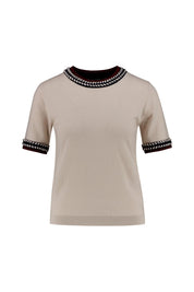Strick-T-Shirt aus Wolle