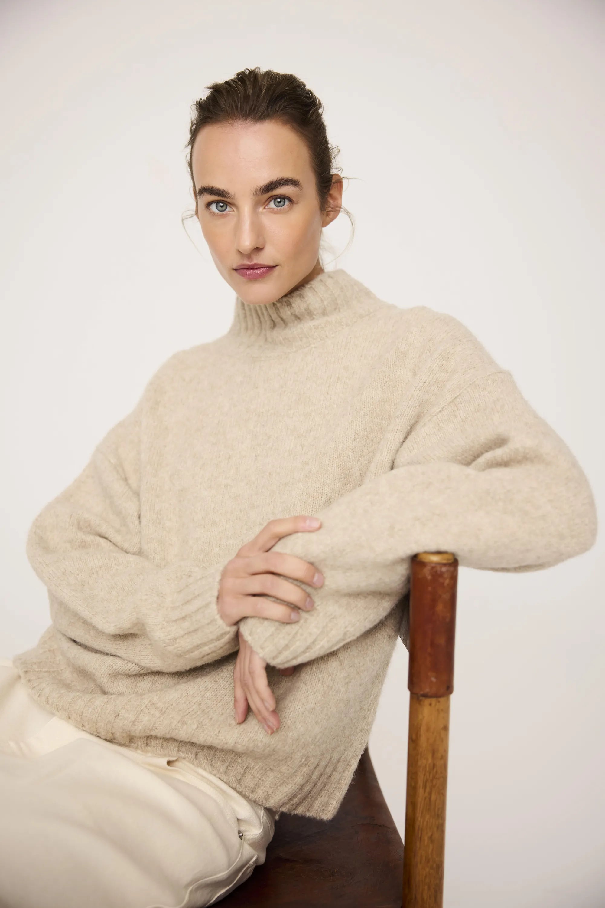 Strickpullover aus Wollmix