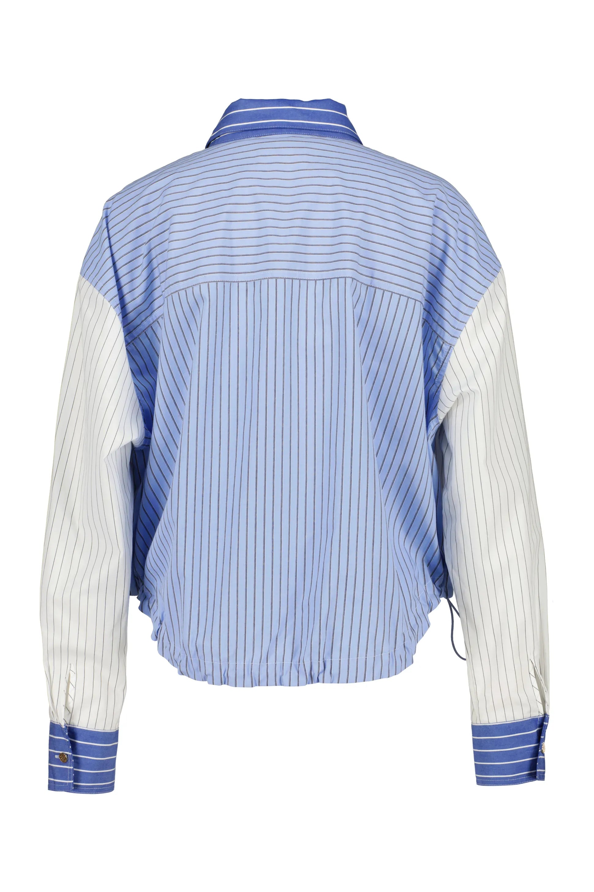 Patchwork-Bluse Relaxed Fit