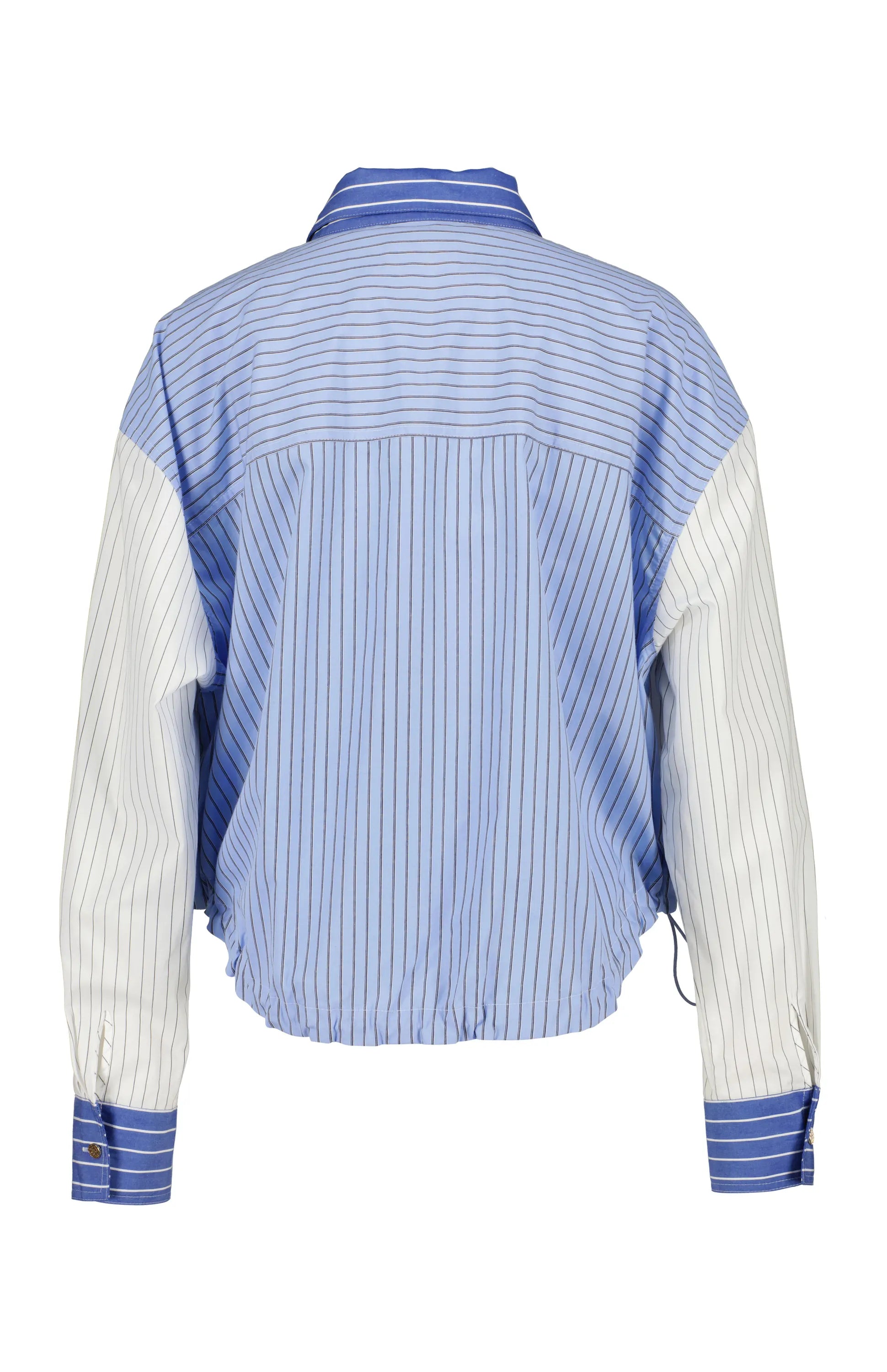 Patchwork-Bluse Relaxed Fit