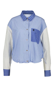 Patchwork-Bluse Relaxed Fit