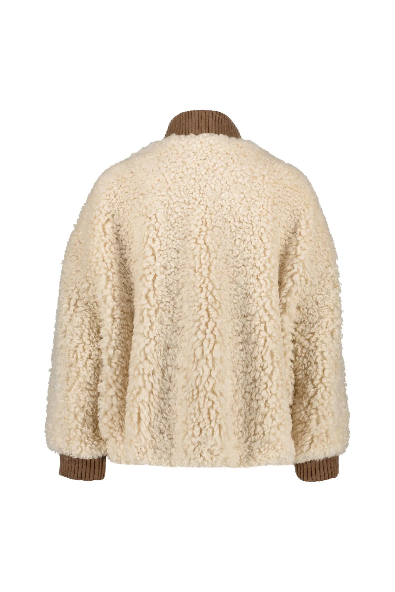 Teddy-Jacke mit Stehkragen