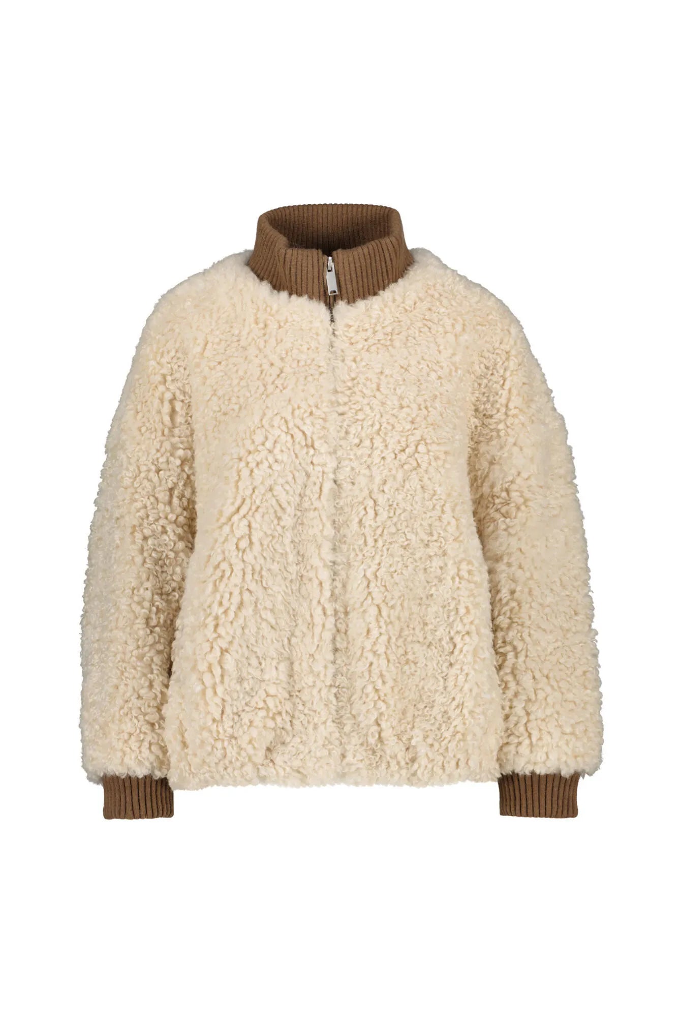 Teddy-Jacke mit Stehkragen
