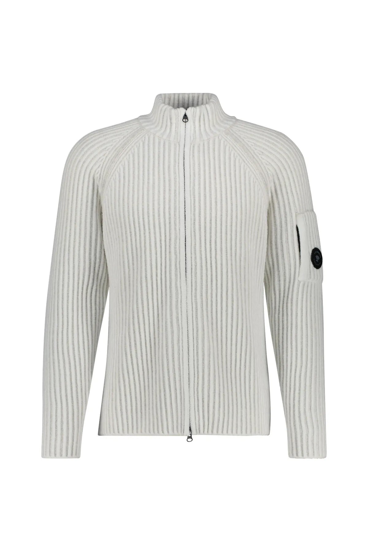 Strickjacke mit Stehkragen