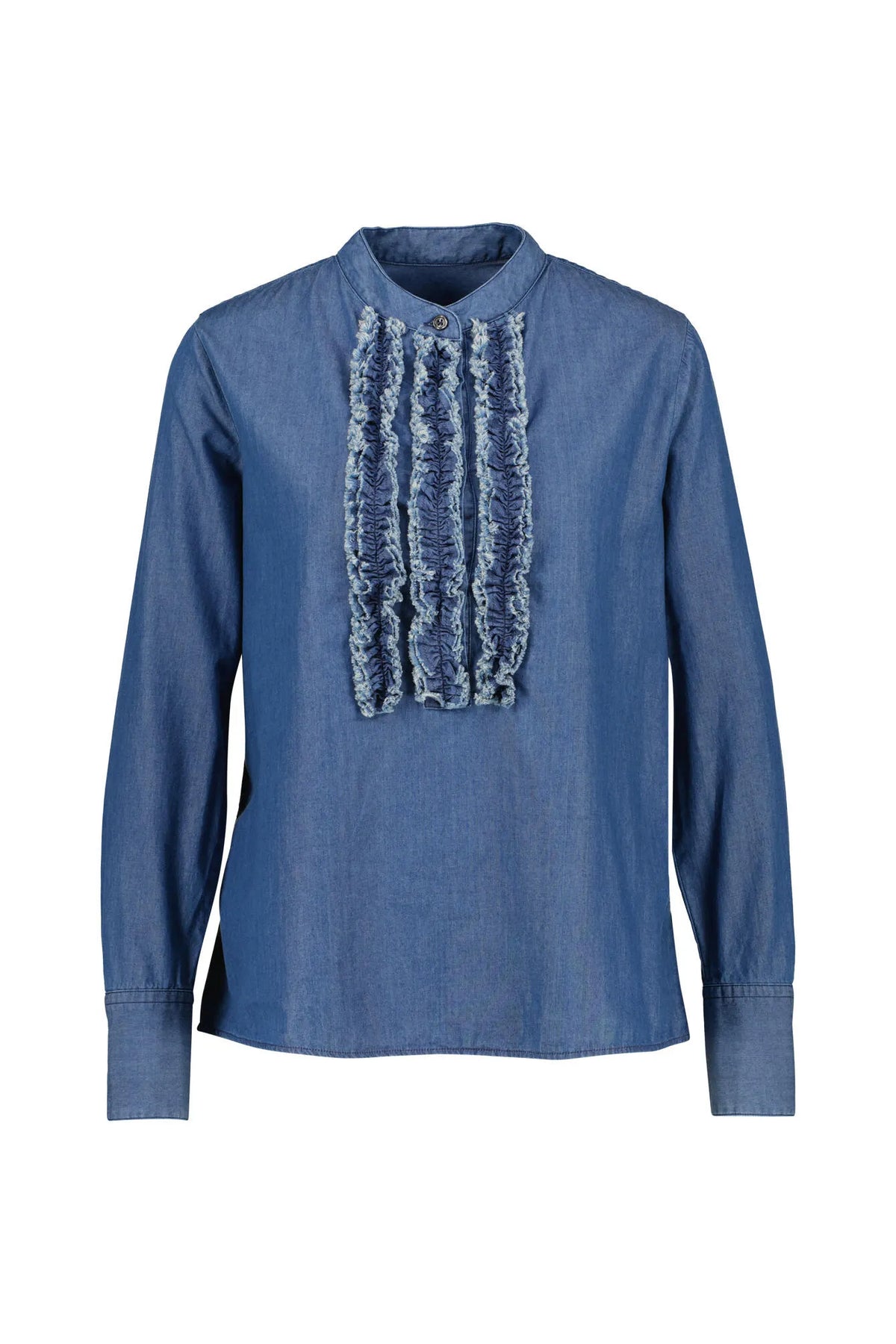 Rüschenbluse aus Baumwolle