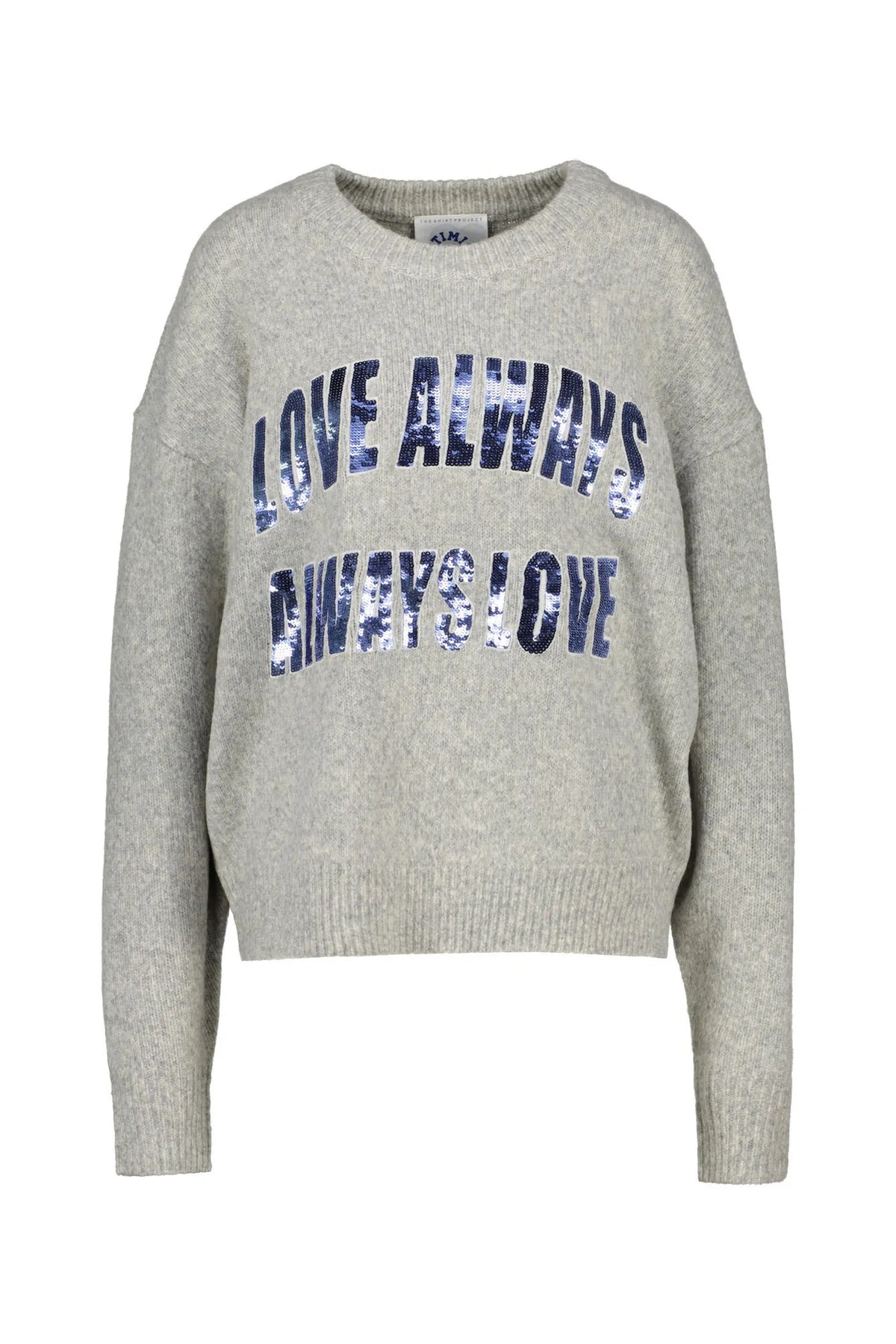 Strickpullover mit Pailletten