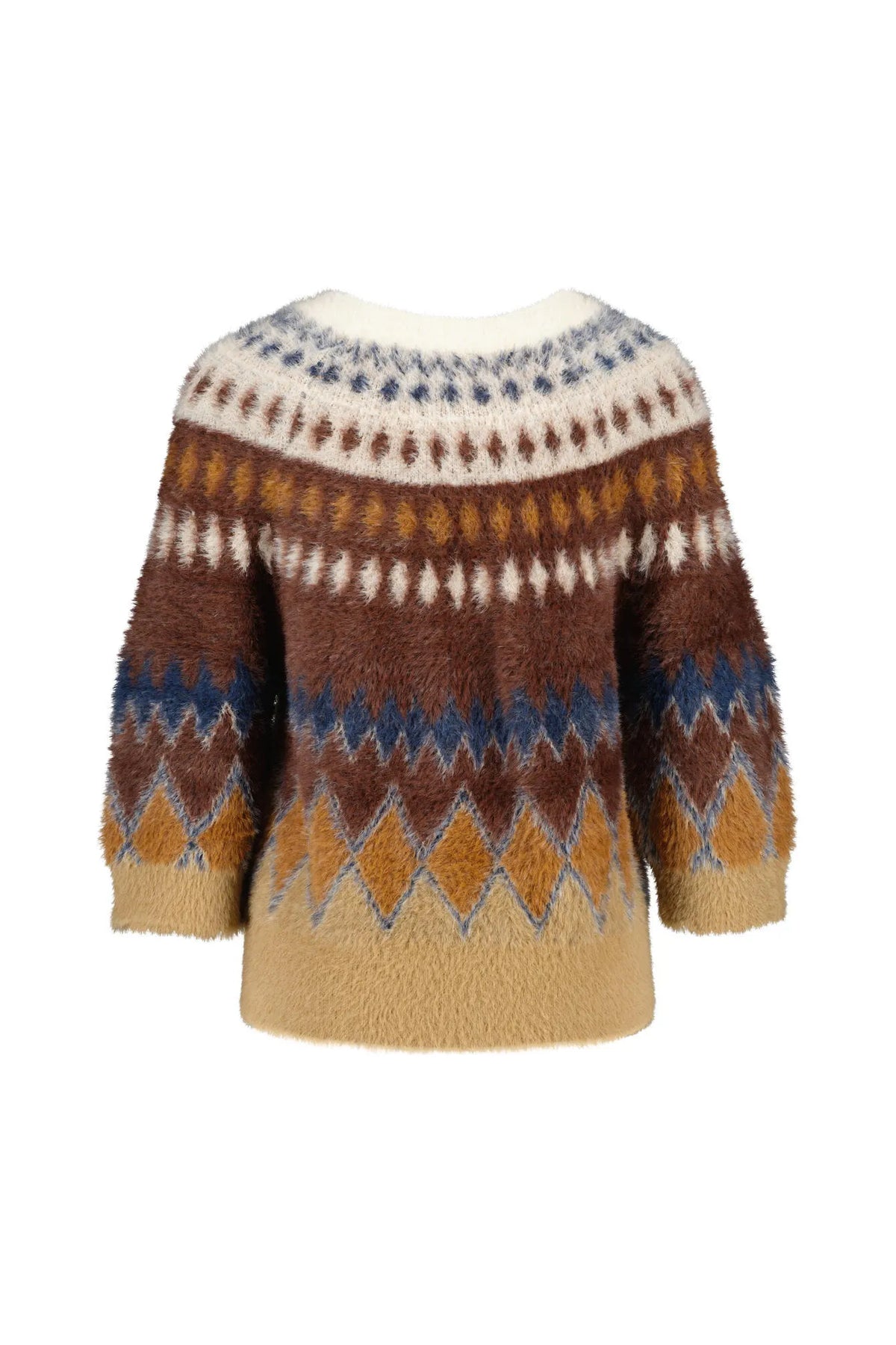 Strickpullover gemustert