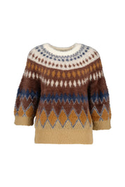 Strickpullover gemustert