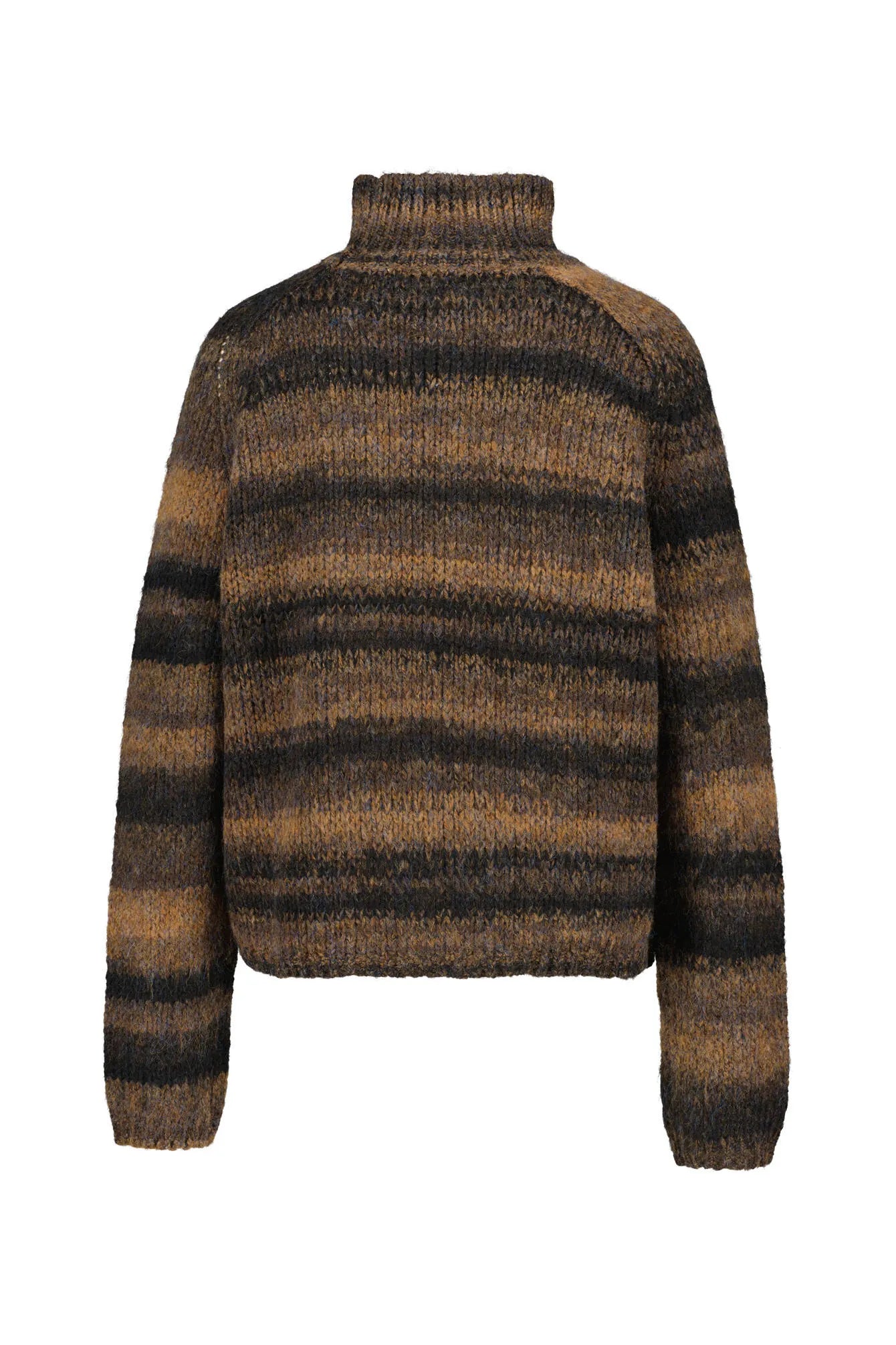 Strickpullover mit Stehkragen