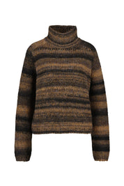 Strickpullover mit Stehkragen