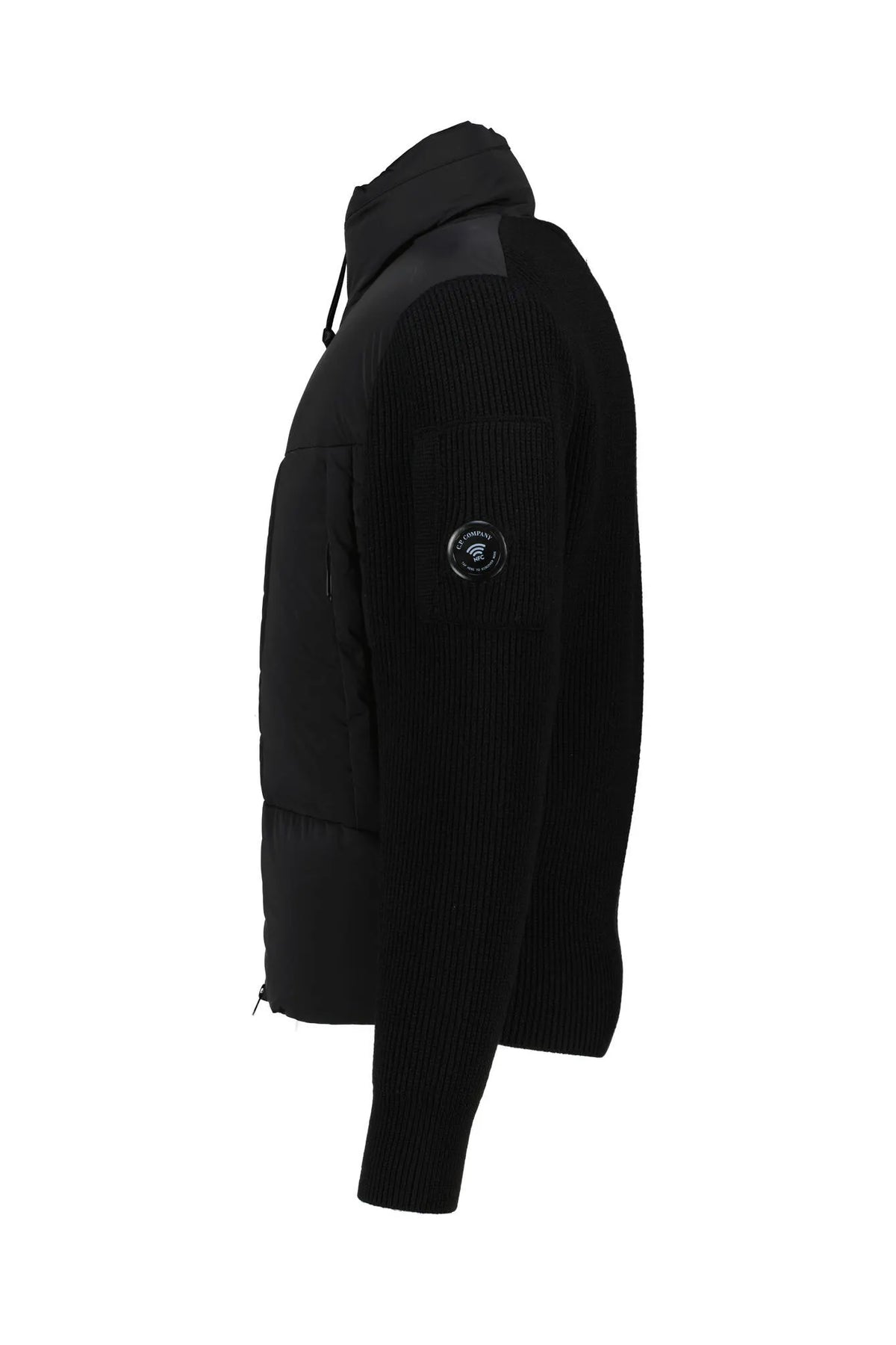 Daunen-Hybridjacke mit Stehkragen