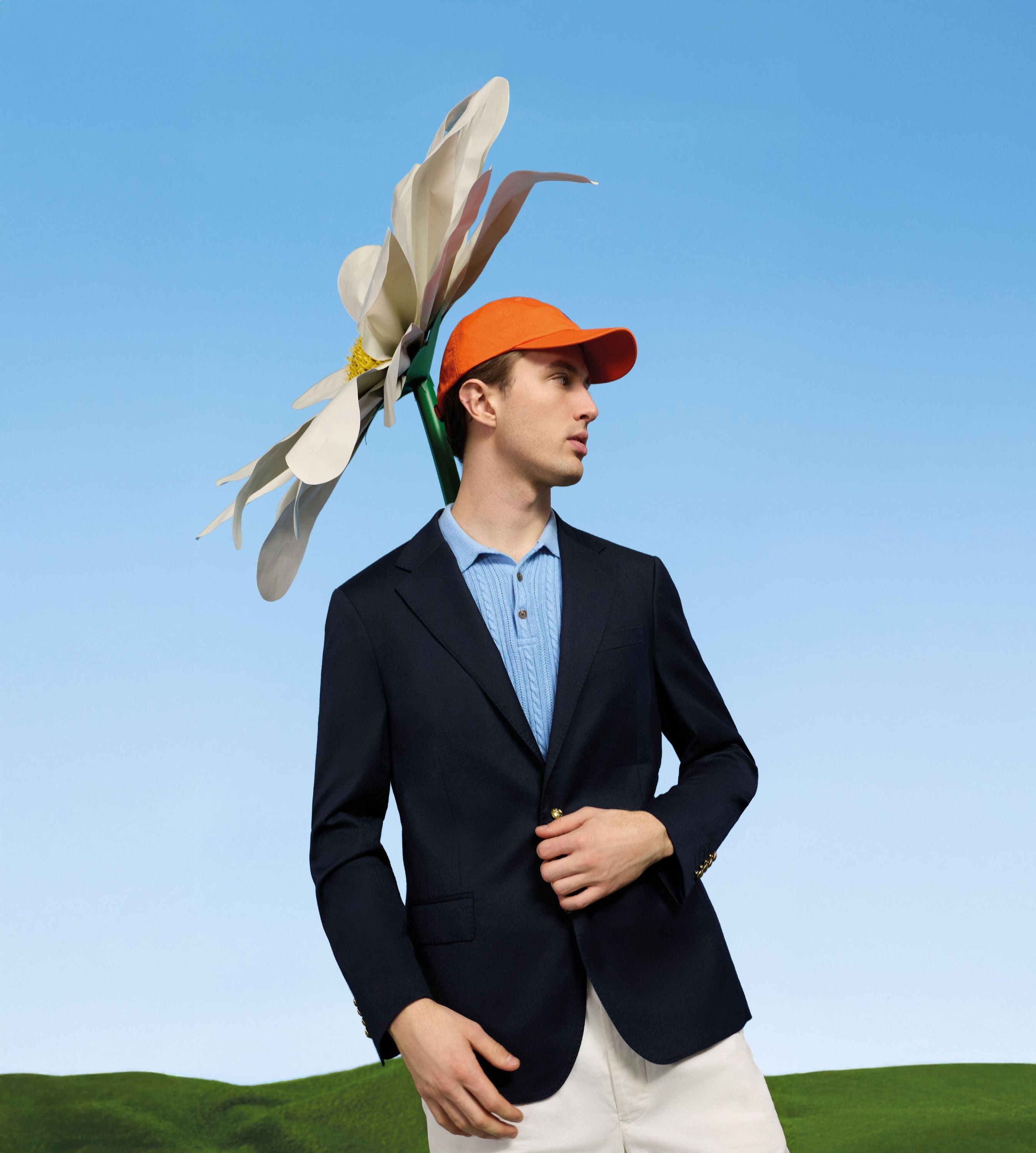 Strick-Poloshirt mit Zopfstrickmuster