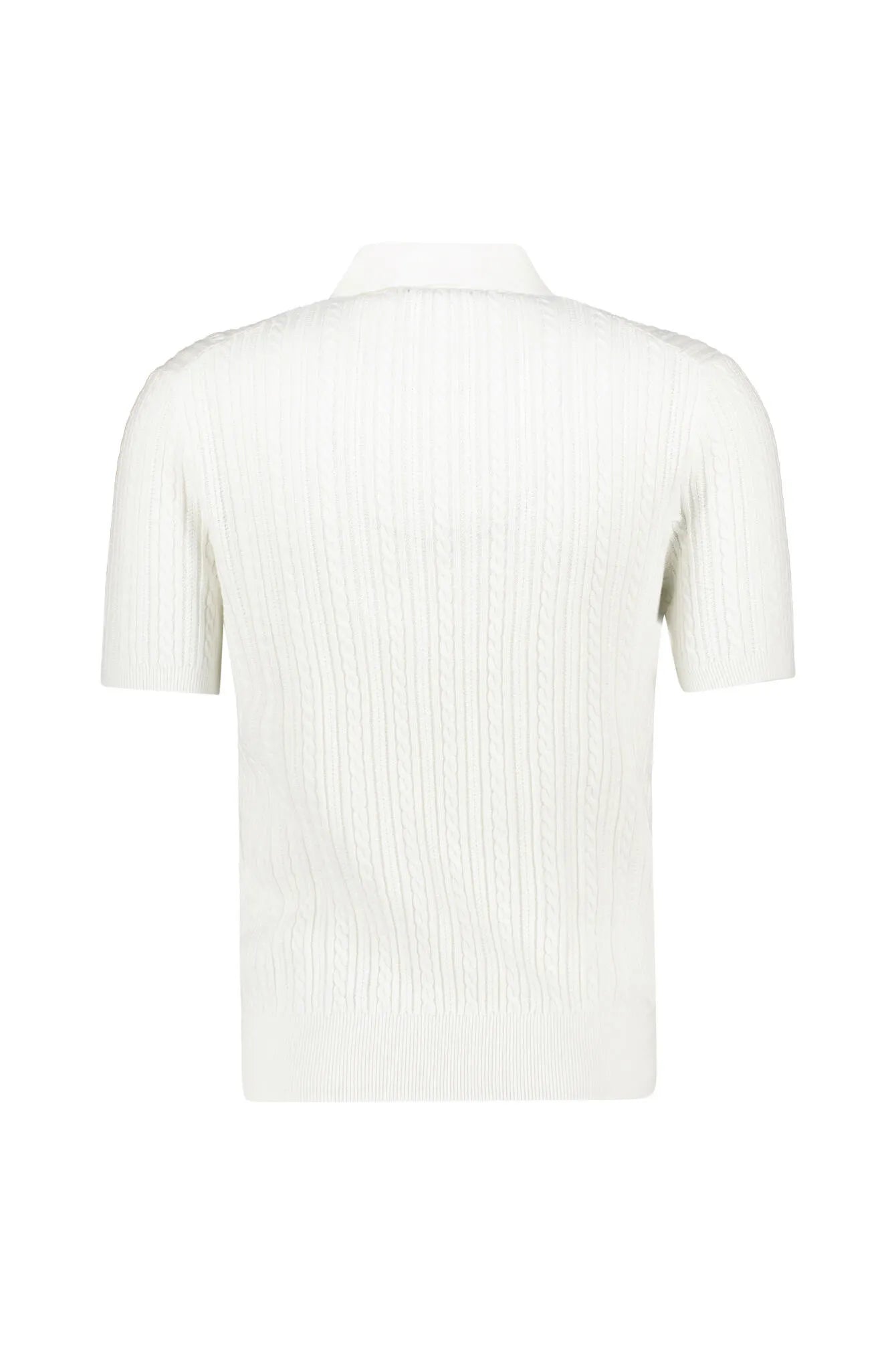 Strickpoloshirt aus Baumwolle