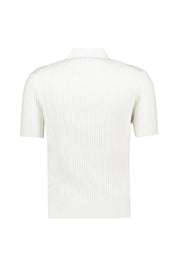 Strickpoloshirt aus Baumwolle